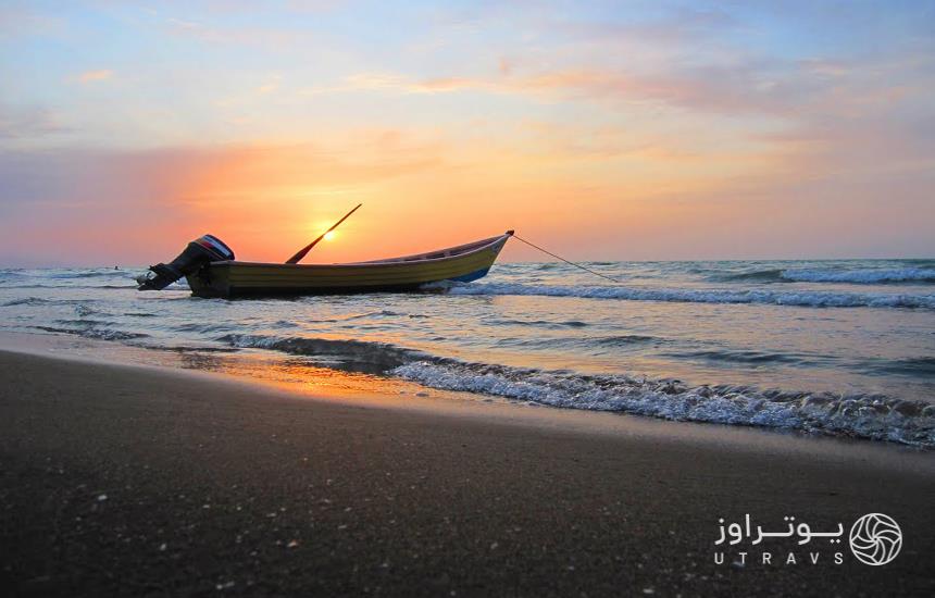 قایق سواری در دریای گیسوم رشت