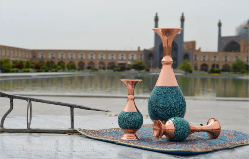 صنایع دستی فیروزهکوبی اصفهان فیروزه کوبی اصفهان