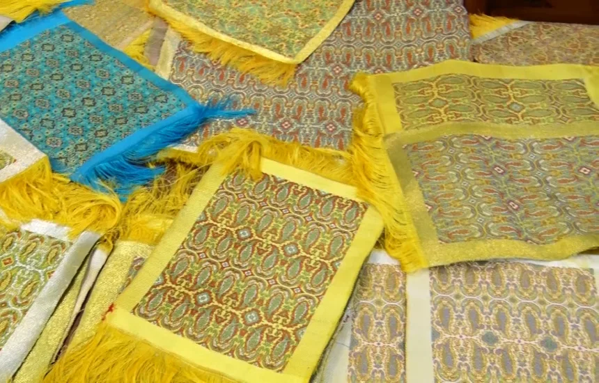 صنایع دستی زریبافی اصفهان زری دوزی اصفهان