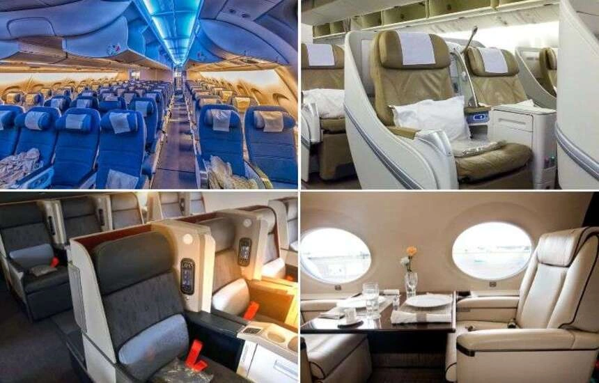 تفاوت انواع کلاس پروازی مختلف در یک نگاه