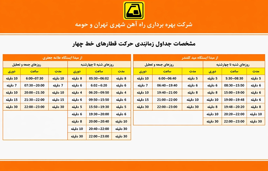 مترو تهران خط چهار