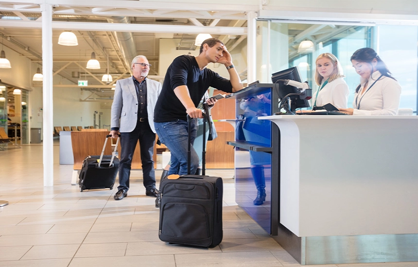 دریافت بلیط هواپیما در فرودگاه ازطریق کانترهای فروش