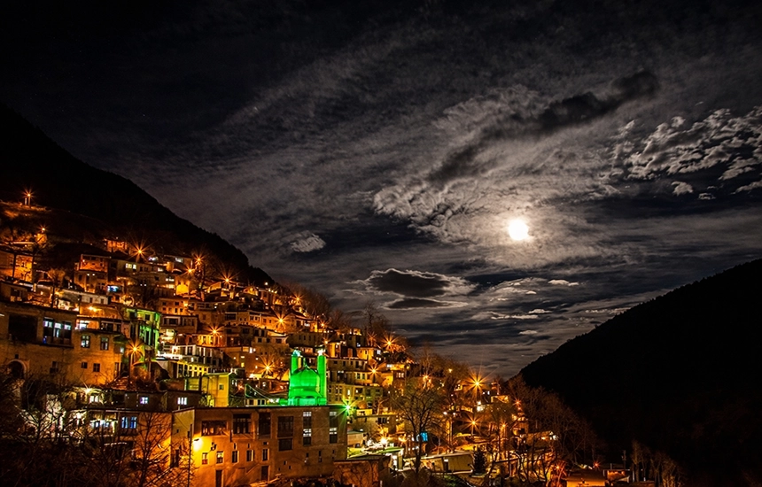 جاهای دیدنی ماسوله در شب