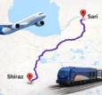 راهنمای مسیر شیراز به ساری