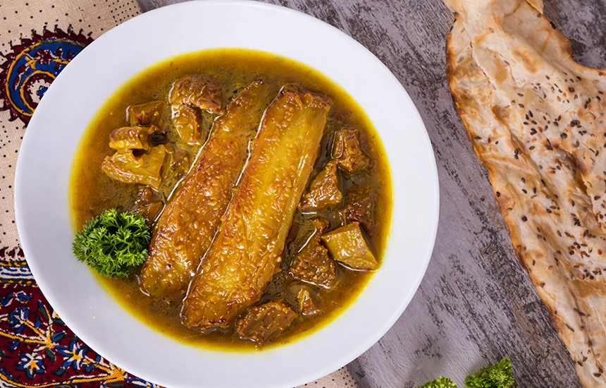 خورش کدو سرکه شیره یزدی