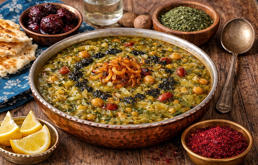 آش شوربا کلم یزدی